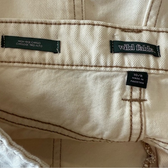 Wide Leg High Rise Cargo Jeans Size 10 NWT - Picture 4 of 6